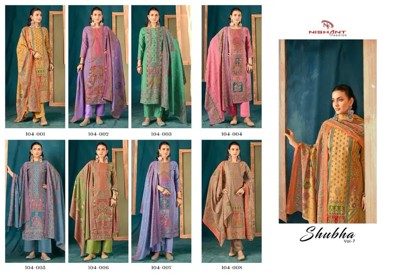 Subha Vol 7 By Nishant Modal Silk Designer Salwar Kameez Wholesale In India